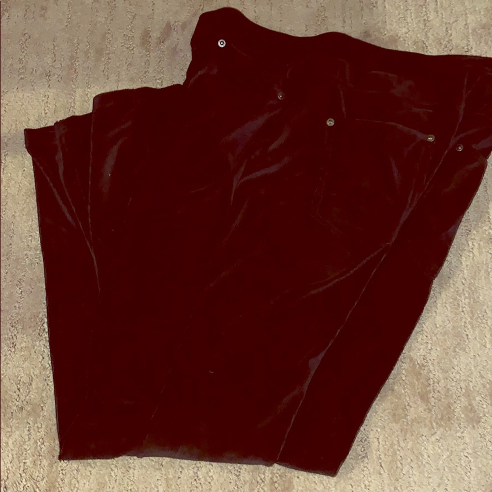 NWOT BLACK VELVET LEGGINGS